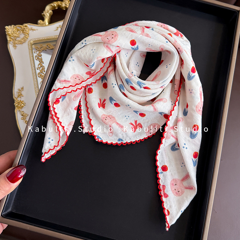 Cotton Linen Square Scarf  58  - Face Scarf Mask 评论和价格