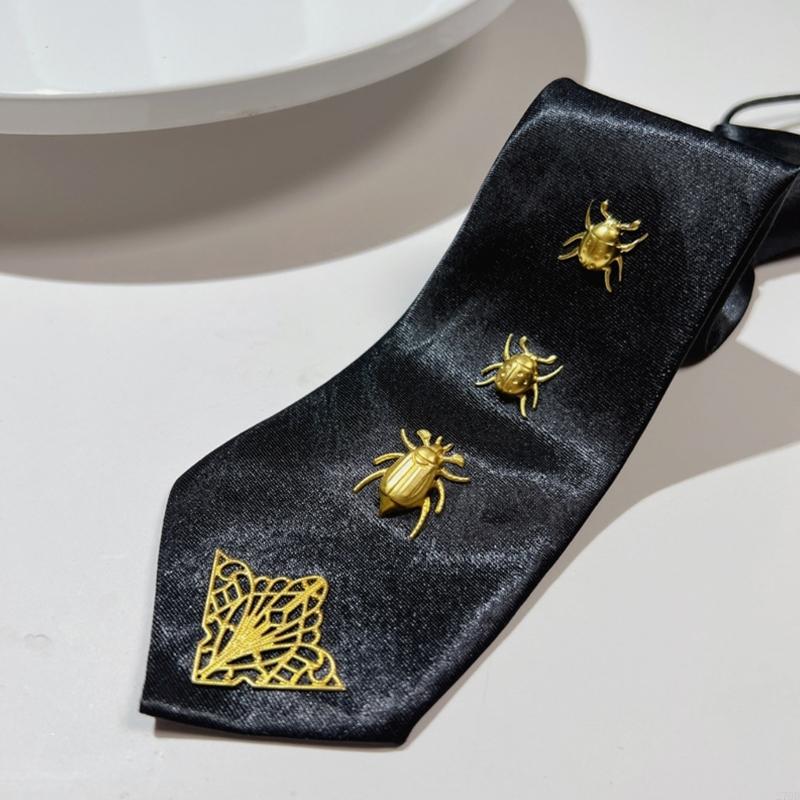 Stylish Punk Rock Necktie with - Bow Tie Pre Tied 评论和价格